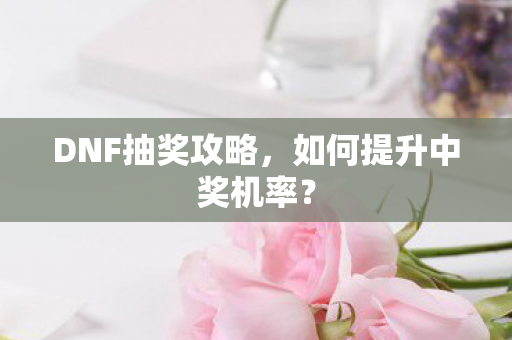 如何提升中奖机率图片