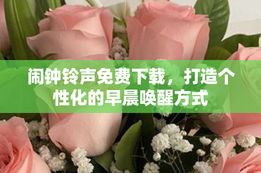 打造个性化的早晨唤醒方式图片