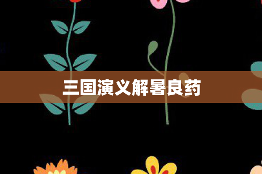 三国演义解暑良药图片