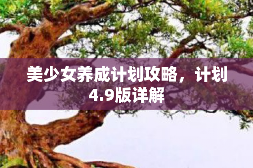 美少女养成计划攻略图片