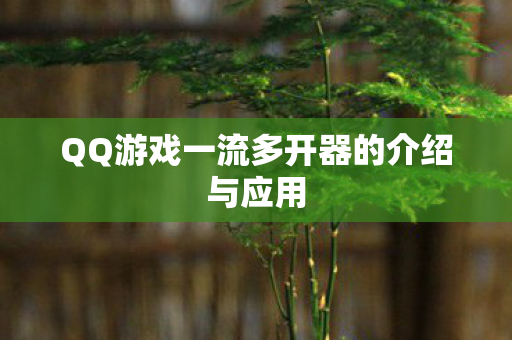 QQ游戏一流多开器的介绍与应用图片