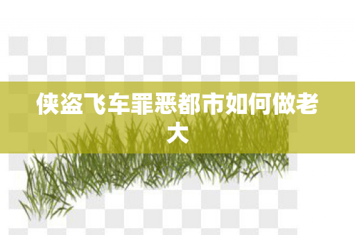 侠盗飞车罪恶都市如何做老大图片