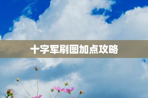 十字军刷图加点攻略图片