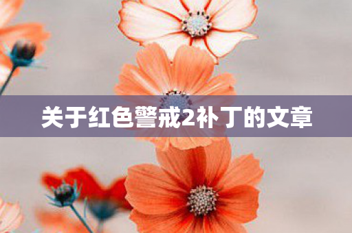 关于红色警戒2补丁的文章图片