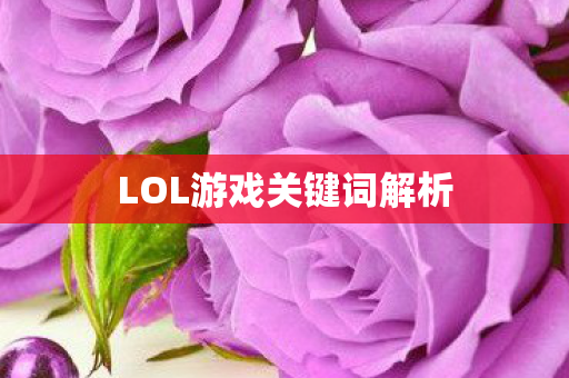 LOL游戏关键词解析图片