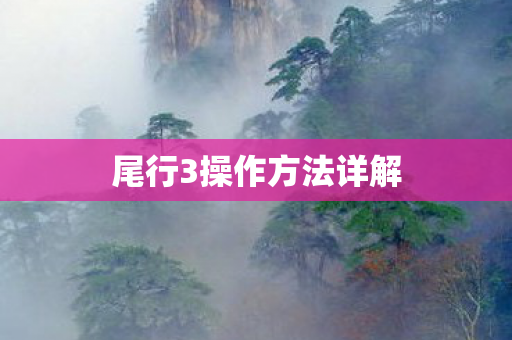 尾行3操作方法详解图片
