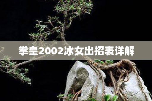 拳皇2002冰女出招表详解图片