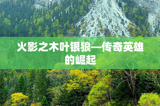 火影之木叶银狼图片