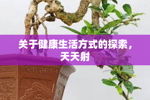 关于健康生活方式的探索图片
