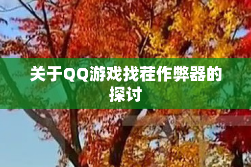 关于QQ游戏找茬作弊器的探讨图片