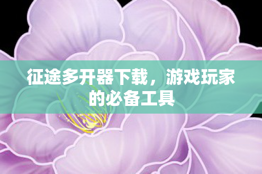 游戏玩家的必备工具图片