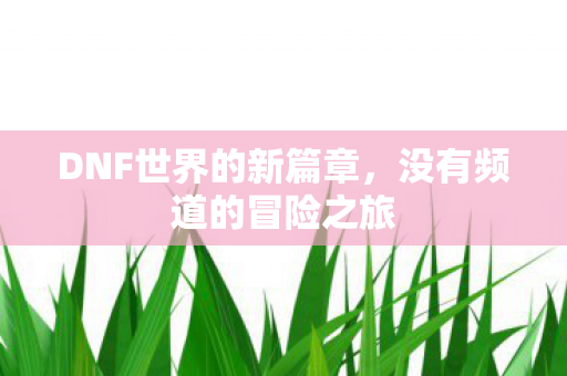DNF世界的新篇章图片