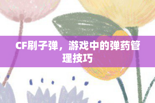 游戏中的弹药管理技巧图片