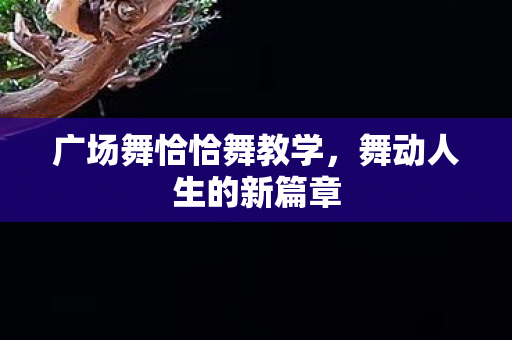 广场舞恰恰舞教学图片