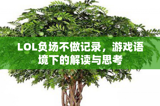游戏语境下的解读与思考图片