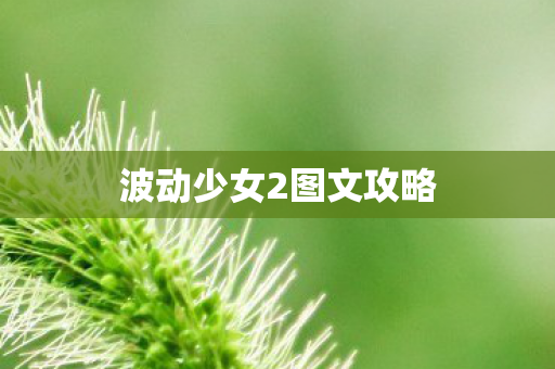 波动少女2图文攻略图片