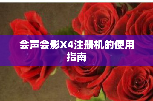 会声会影X4注册机的使用指南图片