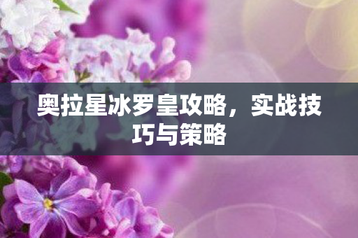 奥拉星冰罗皇攻略图片