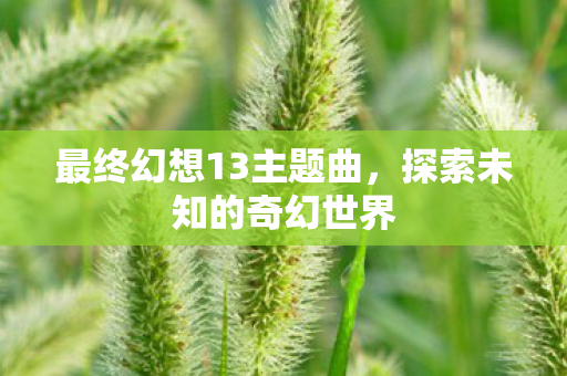 最终幻想13主题曲图片