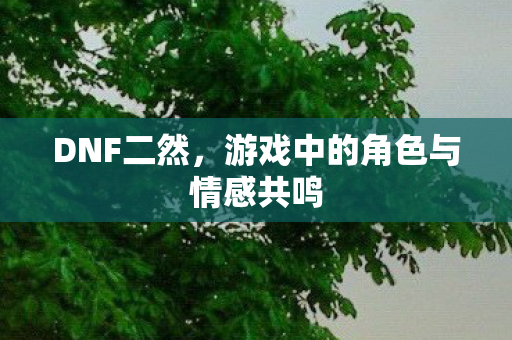 游戏中的角色与情感共鸣图片