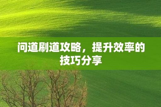 提升效率的技巧分享图片