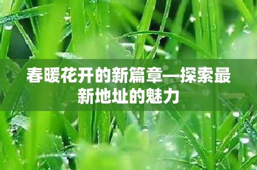 探索最新地址的魅力图片