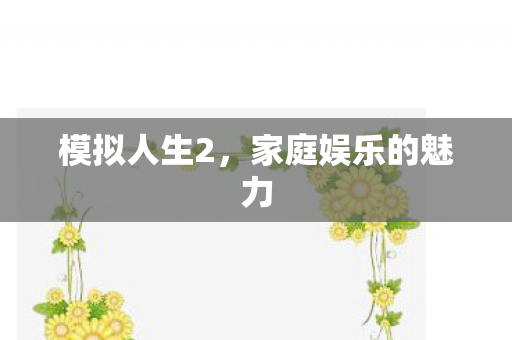 家庭娱乐的魅力图片