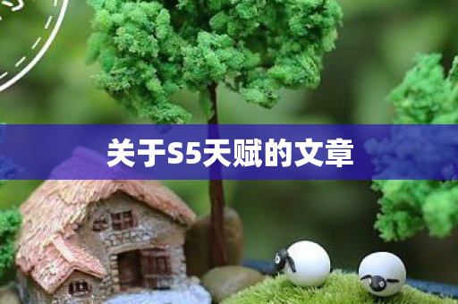 关于S5天赋的文章图片