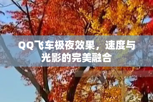 速度与光影的完美融合图片