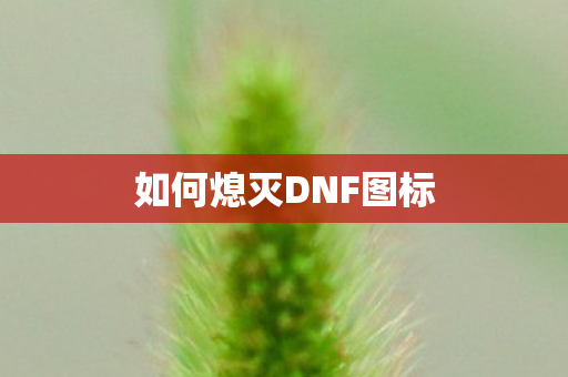 如何熄灭DNF图标图片