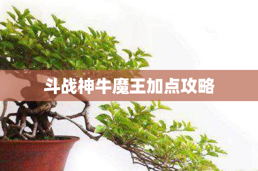 斗战神牛魔王加点攻略图片