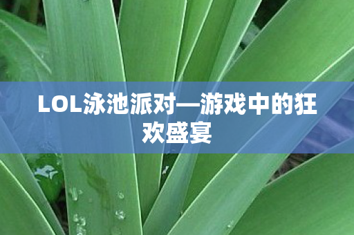 游戏中的狂欢盛宴图片