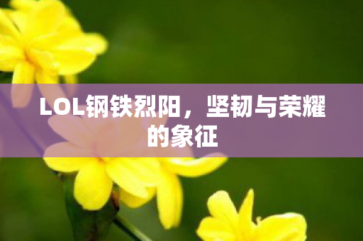 坚韧与荣耀的象征图片