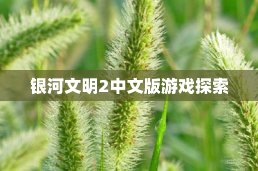 银河文明2中文版游戏探索图片