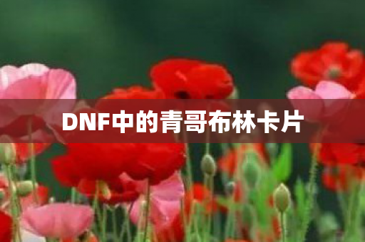 DNF中的青哥布林卡片