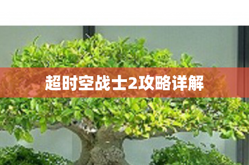 超时空战士2攻略详解图片