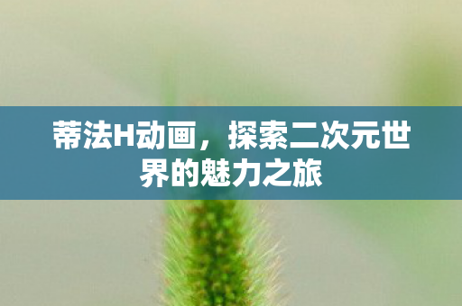 探索二次元世界的魅力之旅图片