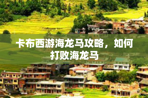 卡布西游海龙马攻略图片