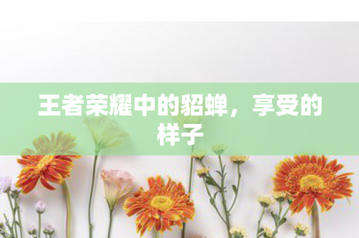 王者荣耀中的貂蝉图片