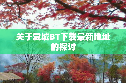 关于爱城BT下载最新地址的探讨图片