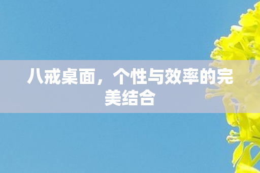 个性与效率的完美结合图片