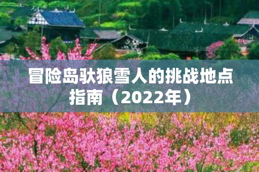 冒险岛驮狼雪人的挑战地点指南图片
