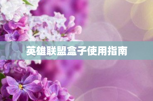 英雄联盟盒子使用指南图片