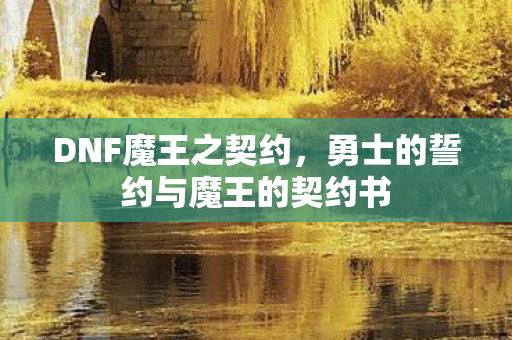 勇士的誓约与魔王的契约书图片
