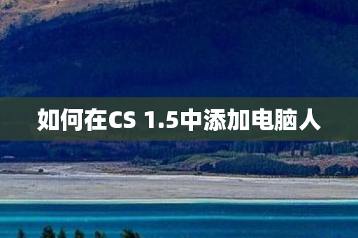 如何在CS 1图片