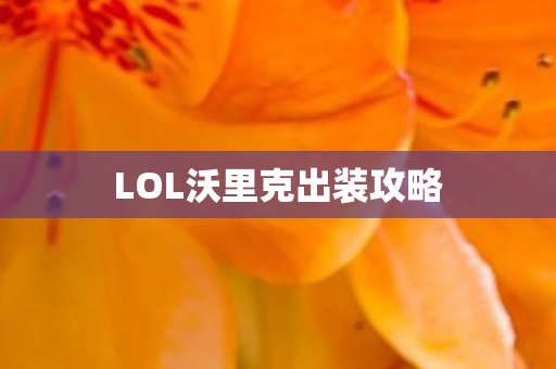 LOL沃里克出装攻略图片