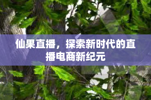 探索新时代的直播电商新纪元图片
