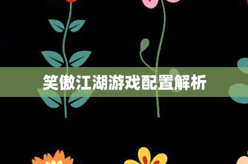 笑傲江湖游戏配置解析图片
