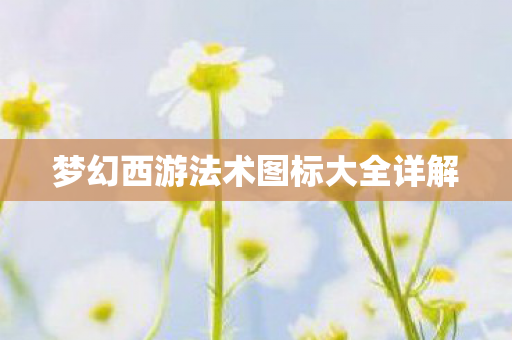 梦幻西游法术图标大全详解图片