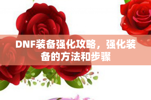 强化装备的方法和步骤图片